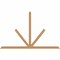 Ekena Millwork Saratoga Timber Gable Bracket, Western Red Cedar, 96"W x 60"H x 3 1/2"D x 3 1/2"F, 15/12 Pitch GBW096X60X0404SAR00SWR - alternate 1